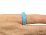 Turquoise crystal ring from GemstoneGO featuring a vibrant turquoise stone set in a silver band.