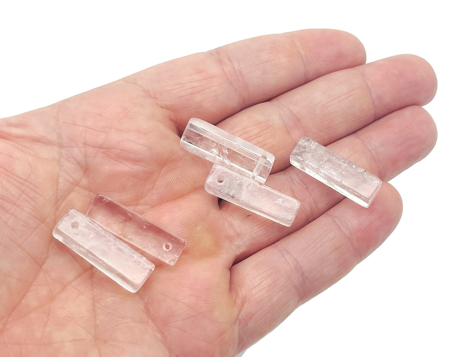 Clear Quartz Crystal Pendant - Drilled Crystal Pendant - Making Jewelry - NC1438