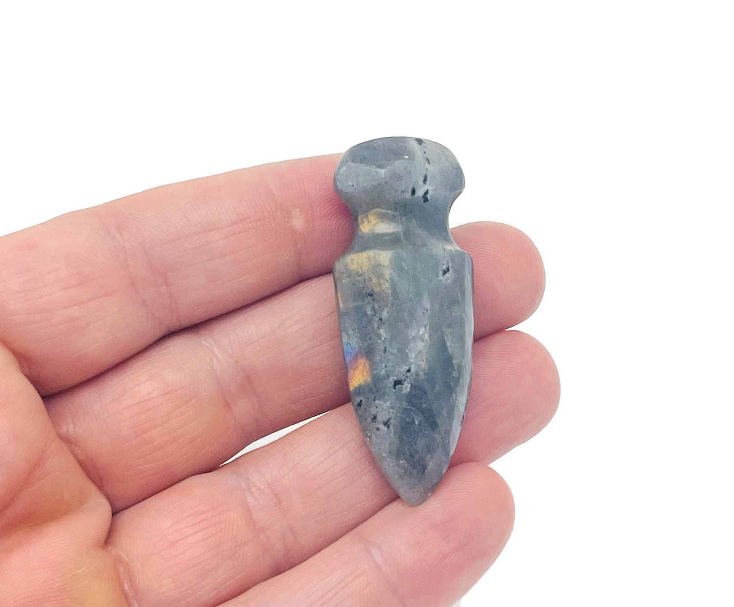 Labradorite Sword Dagger Carved Gemstone - 50mm - SW1011