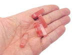 Drilled crystal gemstone pendant from GemstoneGO, natural gemstone for jewelry making, featuring a hole for stringing or setting.