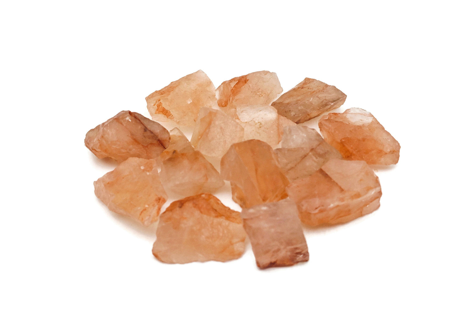 Quartz hématoïde rouge brut ?€? Quartz hématoïde rouge brut ?€? Cristal brut ?€? Morceaux de pierres - RA1128