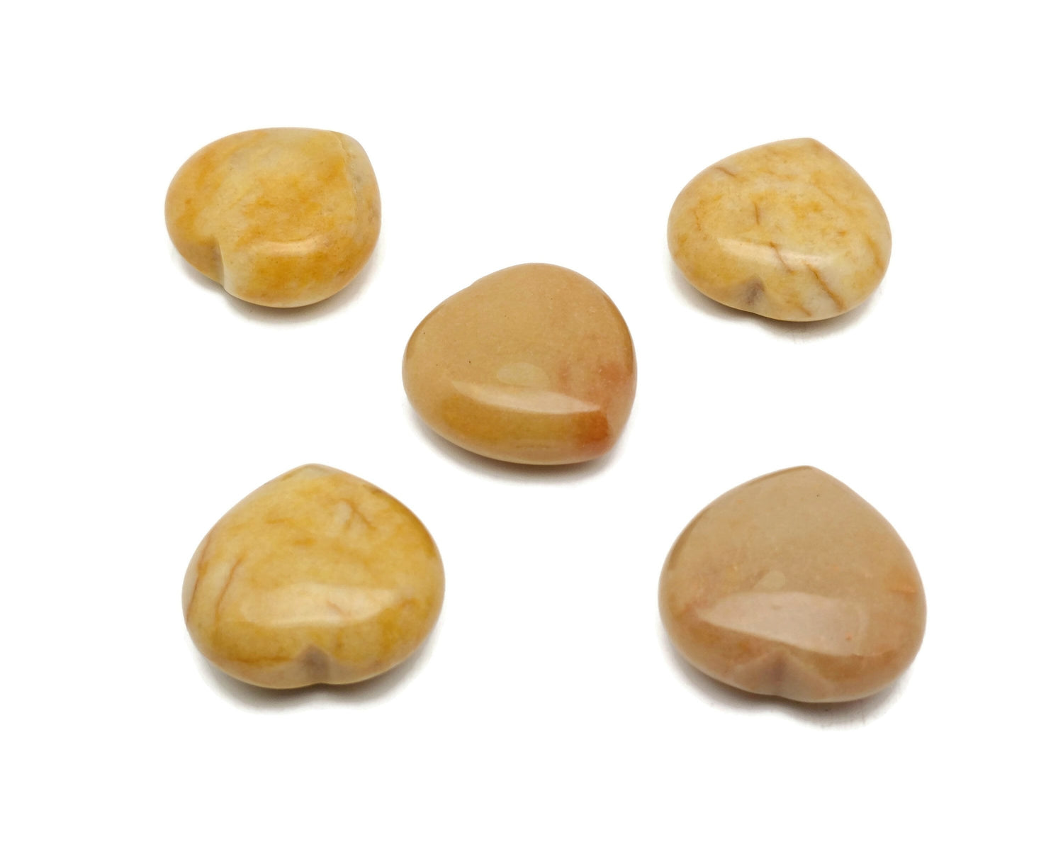 Yellow Aventurine Heart Gemstone - 40mm - HE1254