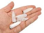 Polished gemstone bullet pendant with carved details, crystal healing minerals, and vibrant colors from GemstoneGO.