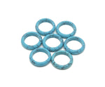 Turquoise crystal ring by GemstoneGO featuring a polished turquoise stone set in a silver band, showcasing elegant jewelry design.
