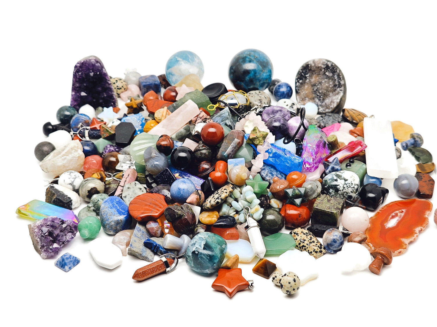 Coffret Mystère Cristal - Pelle à Confettis de Cristal - Lithothérapie - Cadeau Cristal Idéal - Cristaux Énergétiques - KIT6