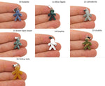 Gingerbread cookies men crystal pendant by GemstoneGO, featuring detailed gingerbread design, perfect for Christmas gift or mineral collection.