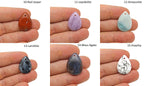 Dainty drop crystal gemstone pendant from GemstoneGO, featuring a sparkling clear crystal in a delicate setting for jewelry making.