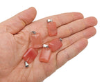 Rectangle shape crystal pendant from GemstoneGO featuring natural gemstone quality and a mixed gemstone collection