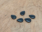 Dainty black obsidian crystal pendant with drop design, suitable for DIY jewelry making, from GemstoneGO.
