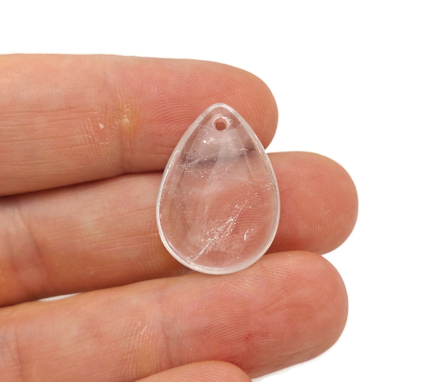 Clear Quartz Dainty Drop Crystal Pendant - DIY Jewelry Making - NC1521