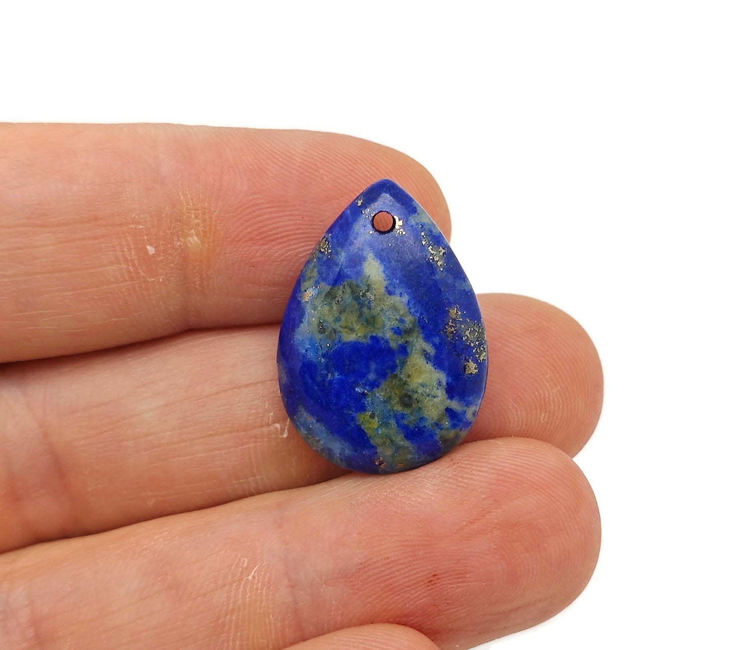 Pendentifs en cristal de lapis-lazuli en forme de goutte délicate - Collier pendentif en pierre précieuse - Bijoux de luxe - Création de bijoux à faire soi-même - NC1522