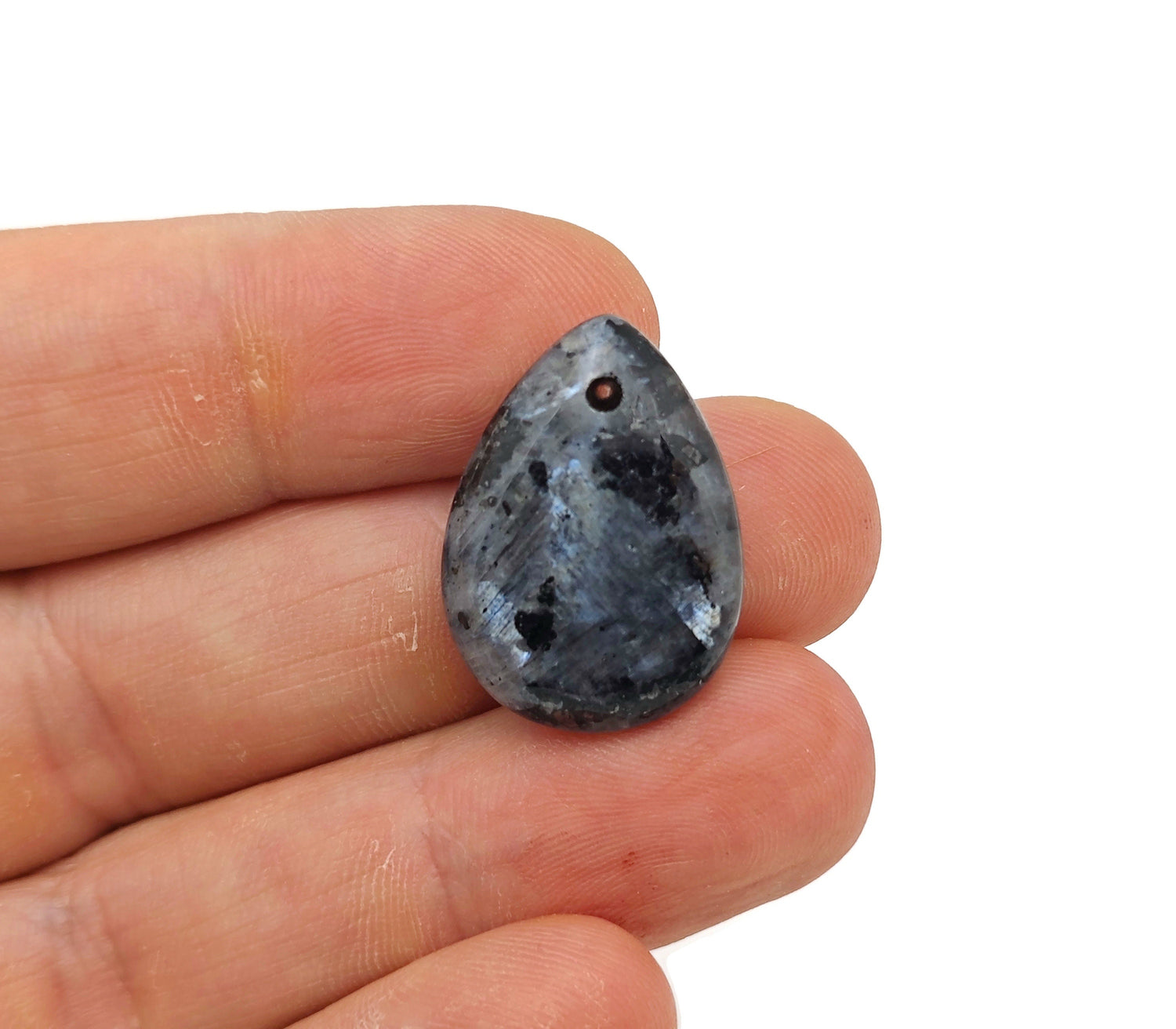 Larvikite Dainty Drop Crystal Pendant - DIY Jewelry Making - NC1527