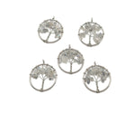 Moonstone Tree of Life gemstone pendant from GemstoneGO featuring a detailed tree design with moonstone crystals on a silver-tone setting.