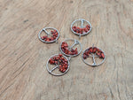 Red Jasper Tree of Life gemstone pendant from GemstoneGO, featuring a detailed red jasper carved tree of life design.