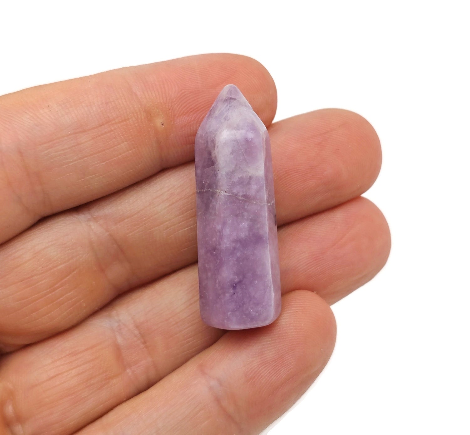 Lepidolite Obelisk Tower Crystal - 40mm - TW1102