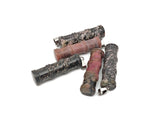 Rhodonite bamboo-shaped crystal pendant from GemstoneGO featuring a protective healing crystal accessory.