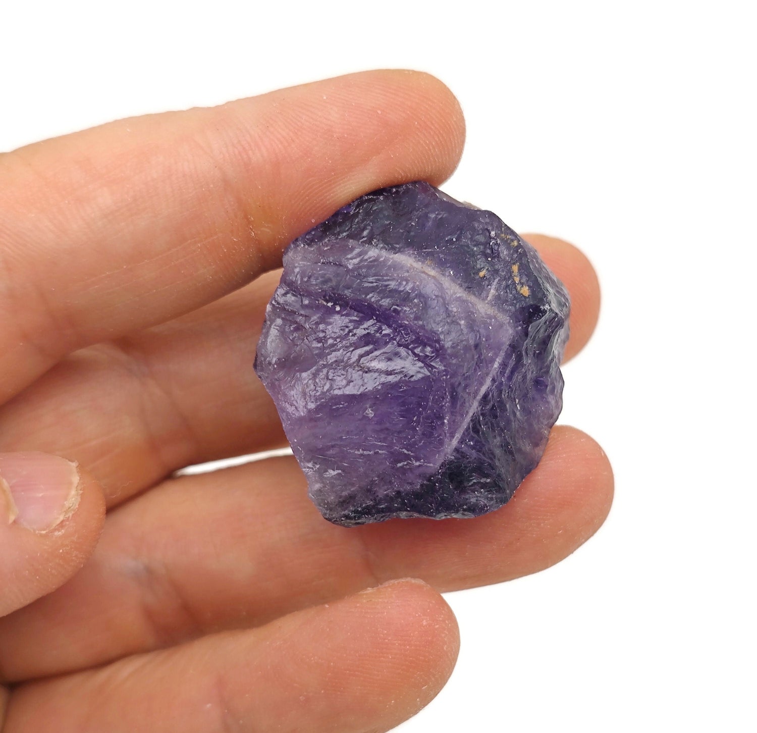 Raw Amethyst Gemstone  - Deep Purple Amethyst Stone - RA1313