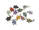 Gingerbread cookies men crystal pendant by GemstoneGO, featuring detailed mineral specimen design for Christmas jewelry.