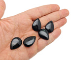 Obsidian dainty drop crystal pendant for DIY jewelry making, featuring a sleek black gemstone and delicate design by GemstoneGO.