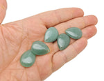Aventurine dainty drop crystal pendant for DIY jewelry making, featuring a green aventurine gemstone on a delicate silver chain.
