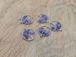 Amethyst Tree of Life gemstone pendant with intricate metalwork from GemstoneGO, showcasing a purple amethyst crystal design.