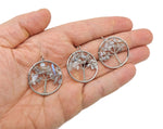 Moonstone Tree of Life gemstone pendant by GemstoneGO, featuring a detailed tree design on a moonstone cabochon.