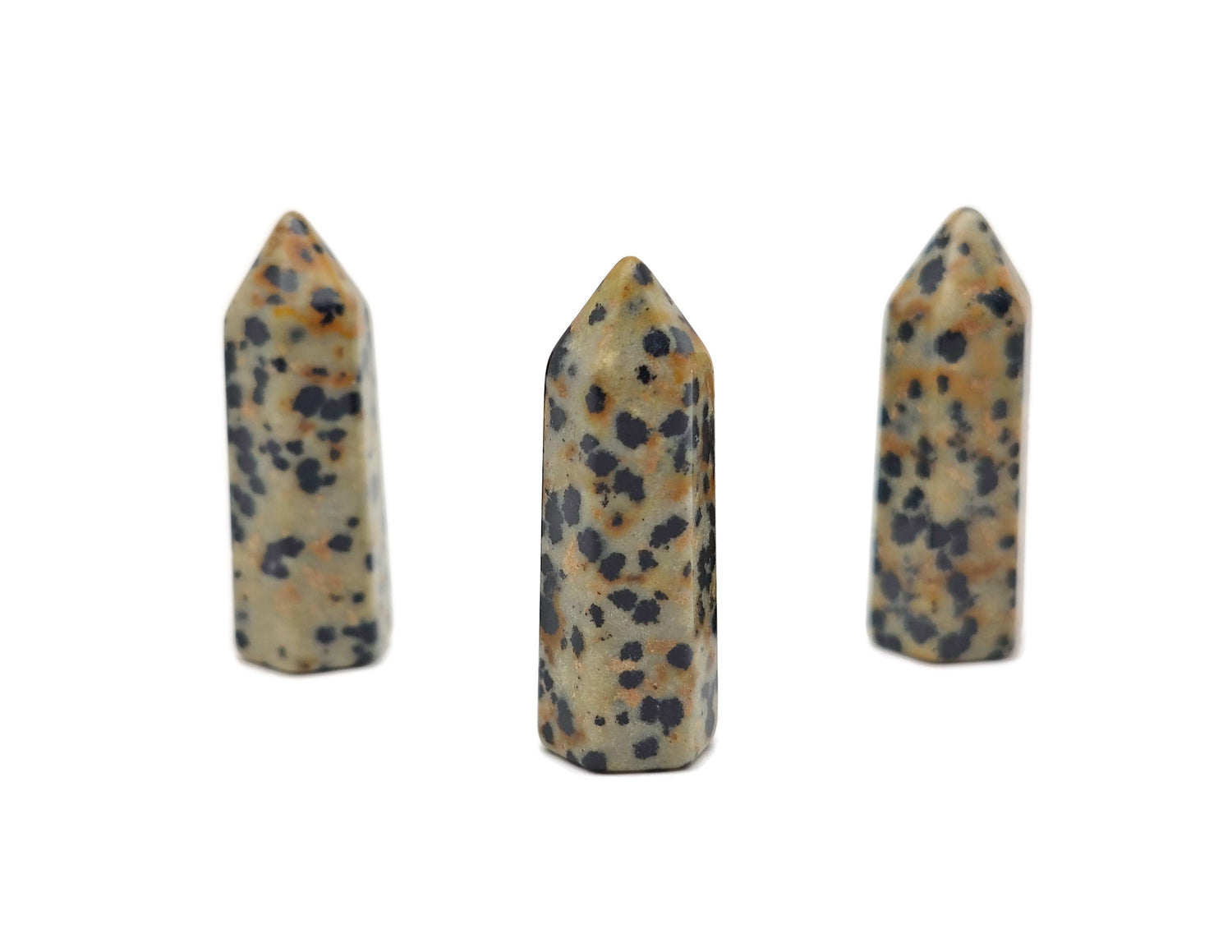 Dalmatian Jasper Obelisk Tower Crystal - 40mm - TW1103