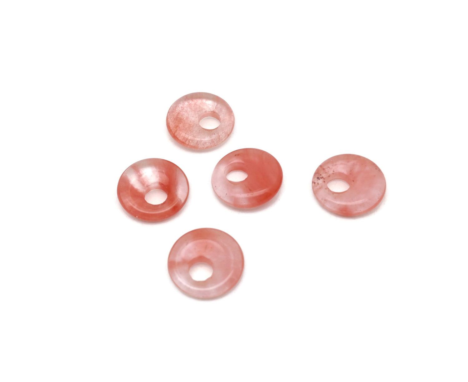 Donut de Cuarzo Cereza - Piedra Pi - 18mm - DO1033