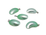 Green natural pearl pendant from GemstoneGO, showcasing a delicate jewelry-making crystal pendant on a white background.