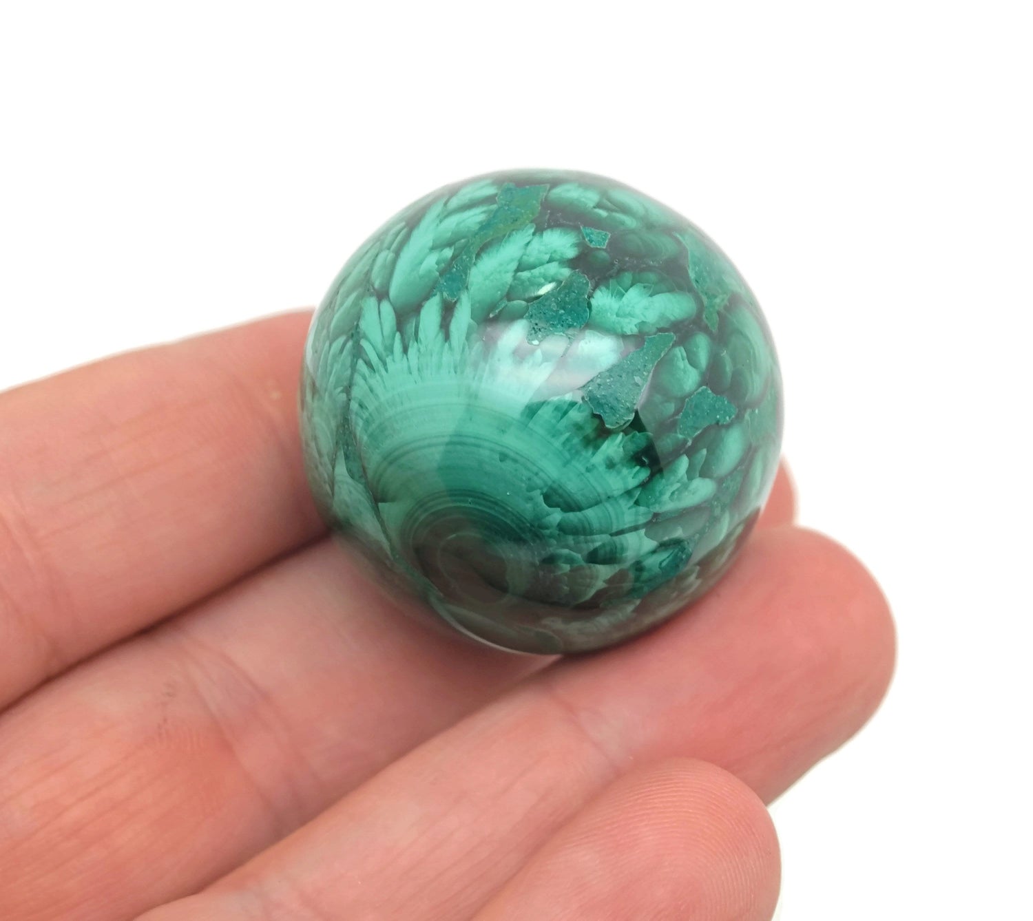 Esfera de malaquita - Bola de cristal - 30-35 mm - BA1048