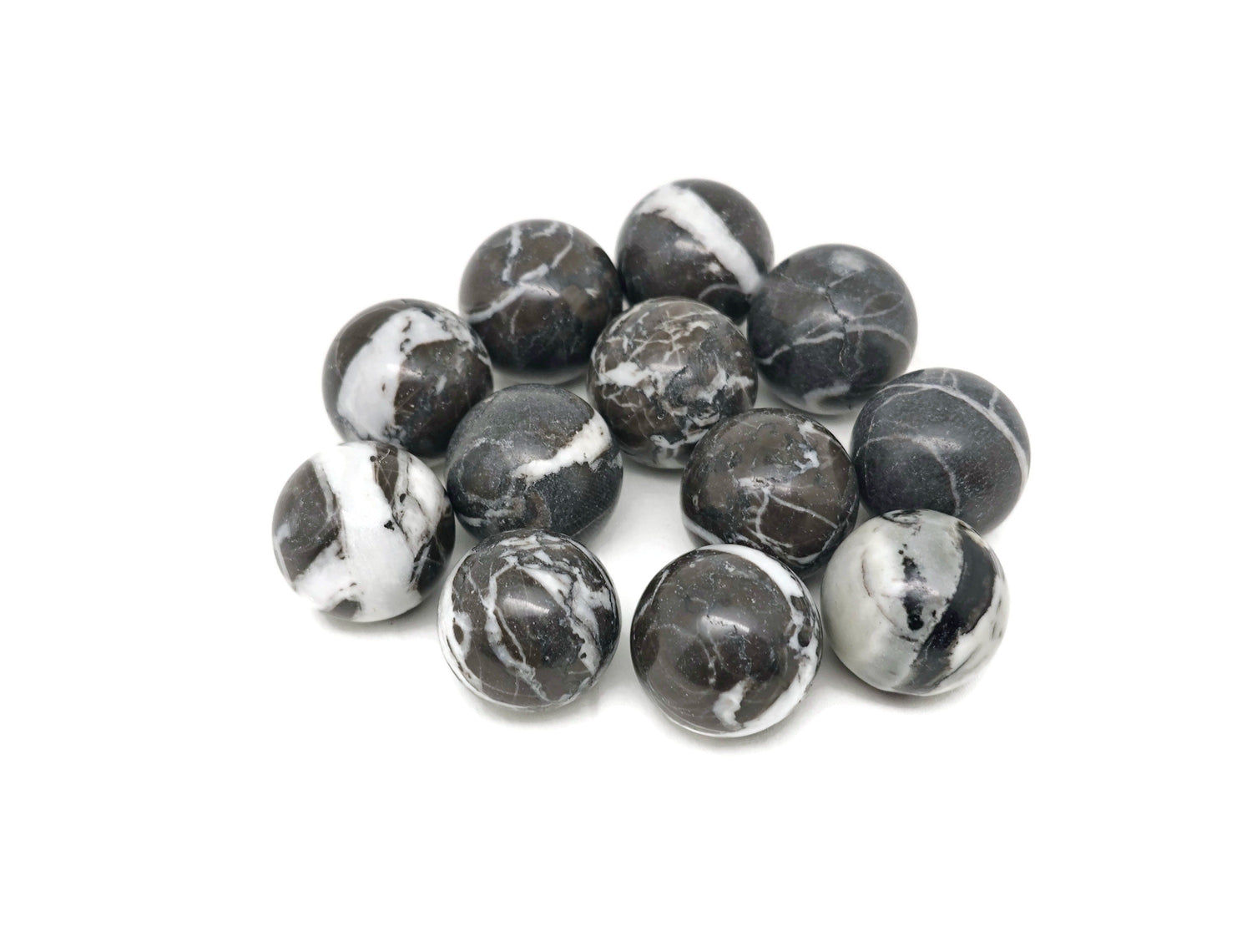Esfera de Calcita Zebra Piedra Preciosa - Bola de Cristal - 20mm - SP1096