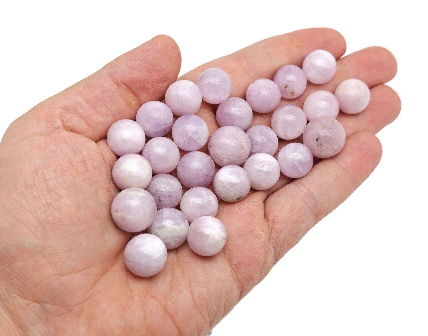 Sphère de kunzite ?€? Boule de cristal - Pierres de guérison ?€? Cristal de méditation ?€? 13-15 mm - SP1130