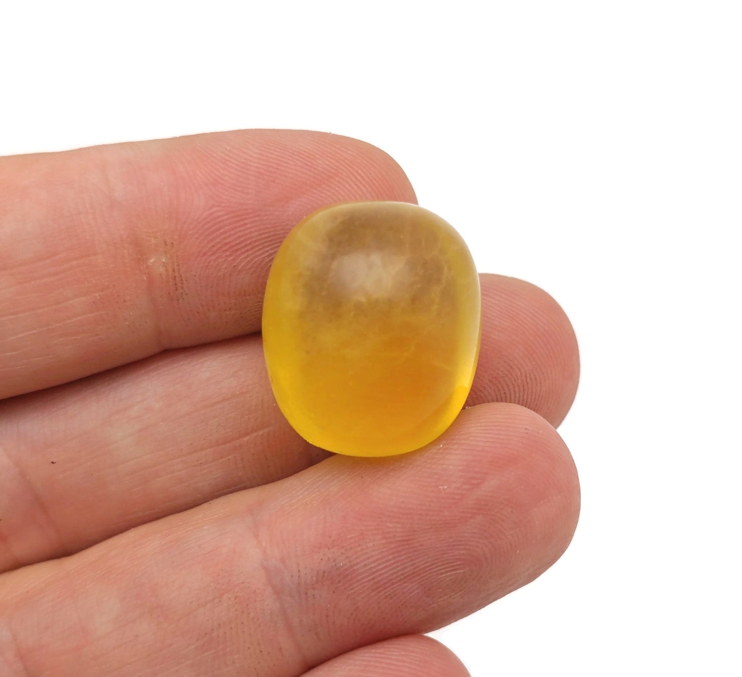 Yellow Fluorite Stone - TU1156
