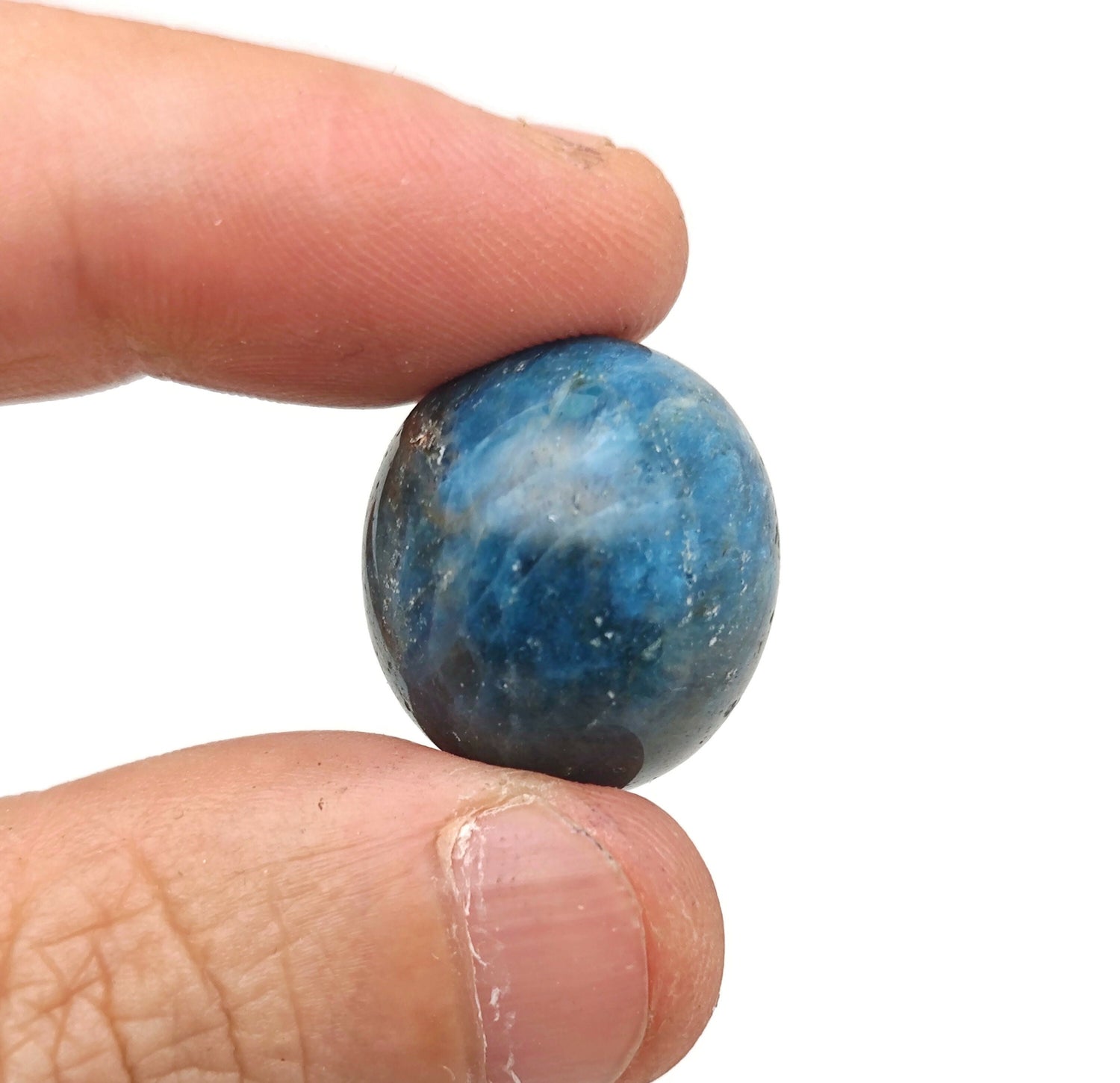 Pierre roulée d'apatite bleue ?€? Cristal d'apatite ?€? Pierre de méditation ?€? Pierre d'apatite naturelle ?€? TU1309