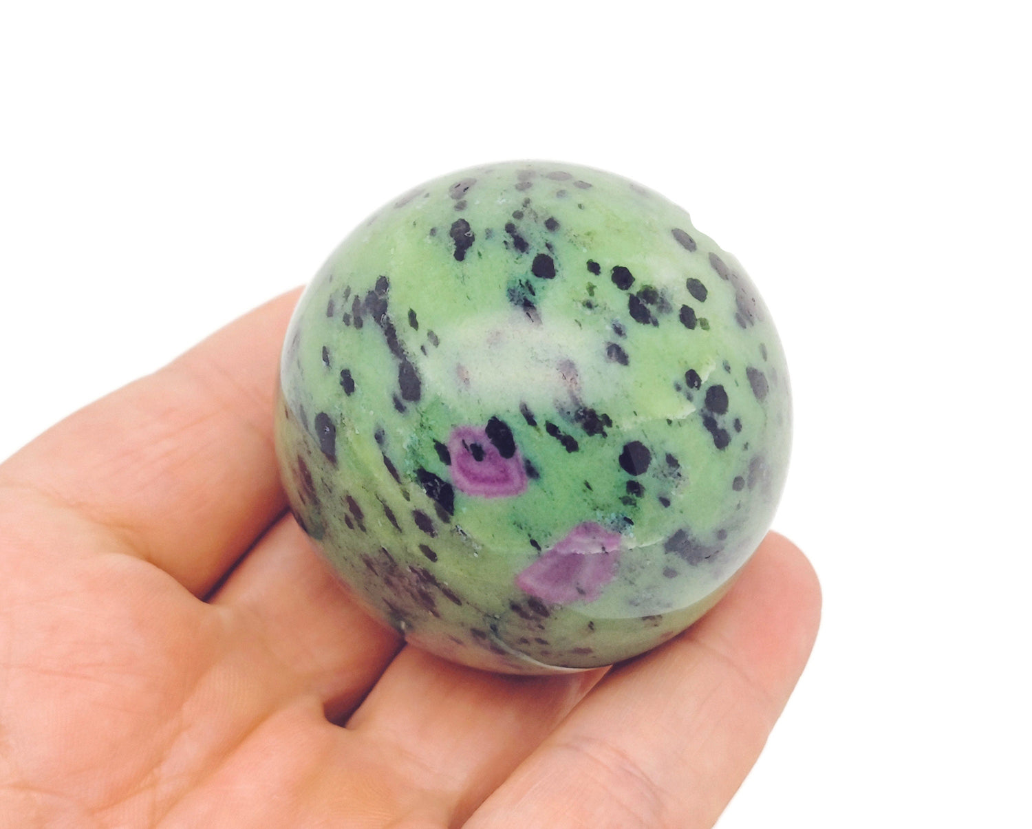 Ruby Zoisite Sphere Gemstone - Crystal Ball - 50-60mm - RA1423