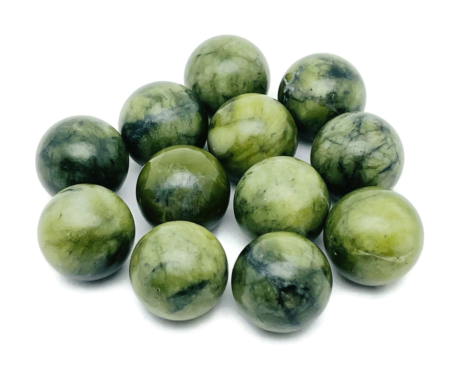 Esfera de Jade Nefrita Gema - Bola de Cristal - 20mm - SP1040