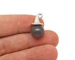 GemstoneGO Halloween hat sphere gemstone pendant featuring a crystal gift design, showcasing a colorful, polished gemstone ornament.