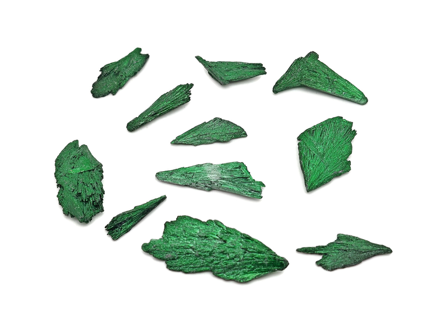 Green Aura Kyanite Fan Gemstone - Raw Stone - RA1381