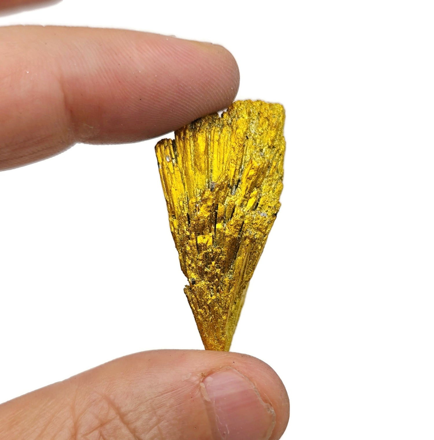 Yellow Aura Kyanite Fan Gemstone - Raw Stone - RA1383