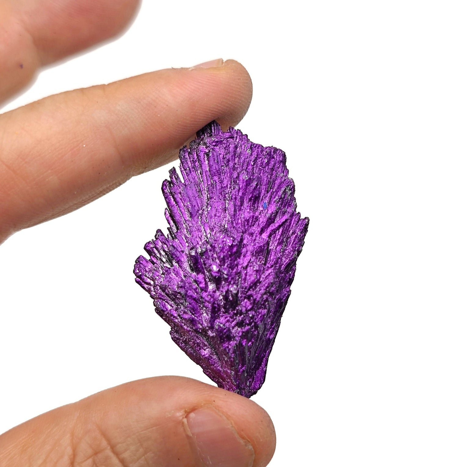 Purple Aura Kyanite Fan Gemstone - Raw Stone - RA1384