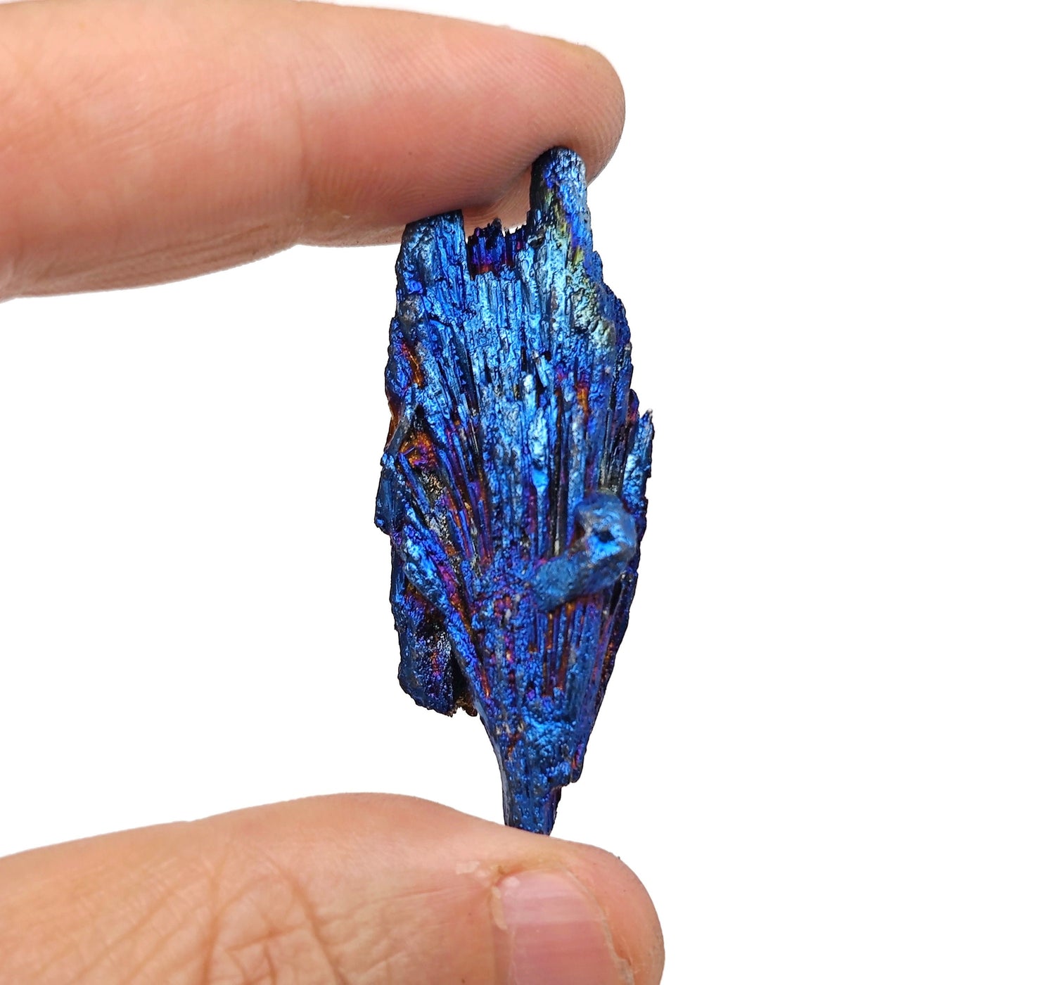 Blue Aura Kyanite Fan Gemstone - Raw Stone - RA1380