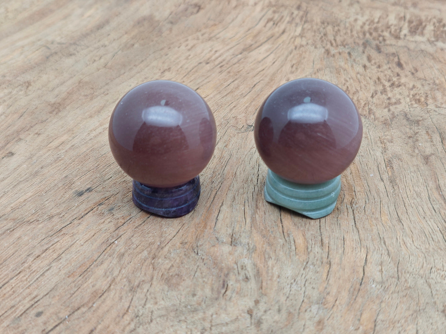 Purple Cats Eye Sphere - Crystal Ball - 40mm - BA1054