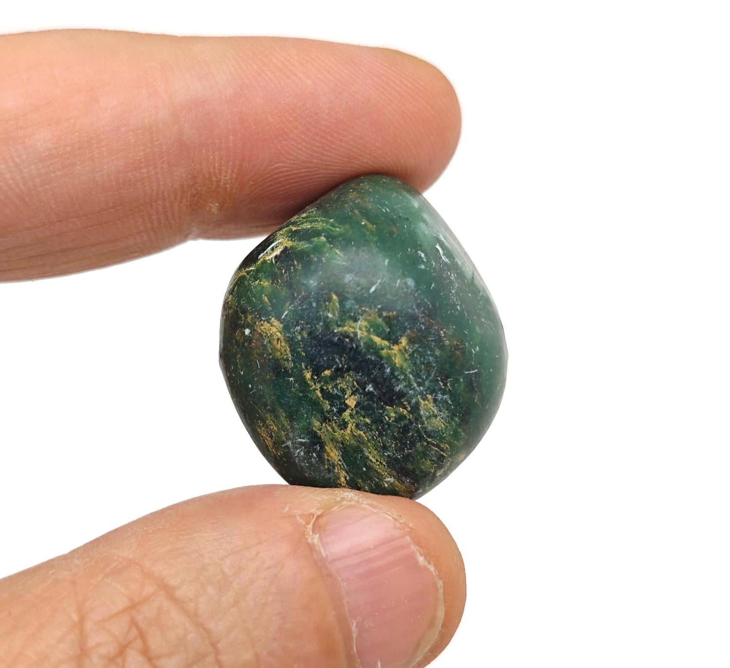 Pierre roulée de quartz émeraude - Émeraude précieuse - Cristal du chakra du cœur - Émeraude naturelle - Vente en gros - TU1331