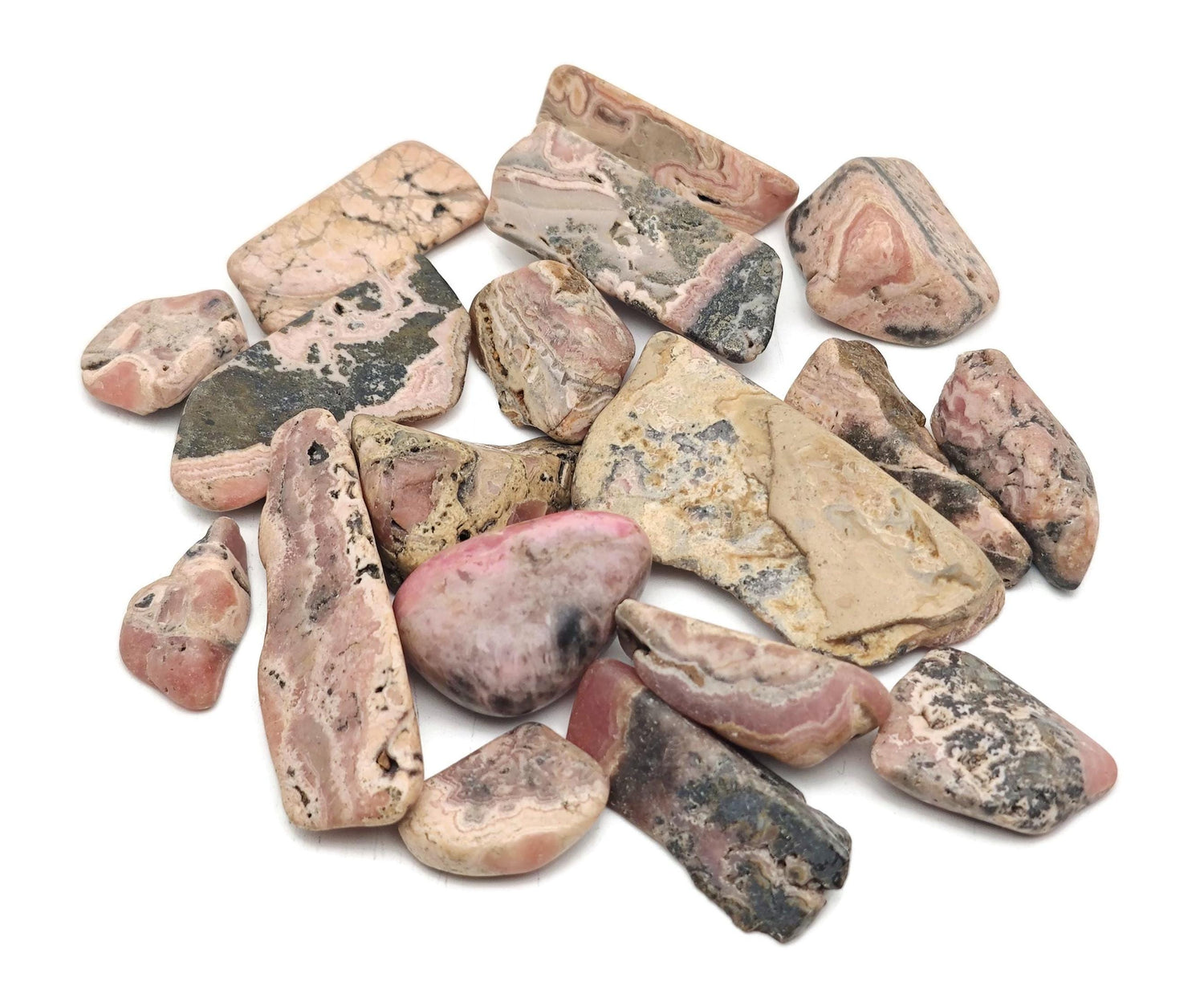 Pierre roulée de rhodochrosite - Minéraux - Pierre en vrac - Roches de rhodochrosite - Pierres de guérison - TU1335