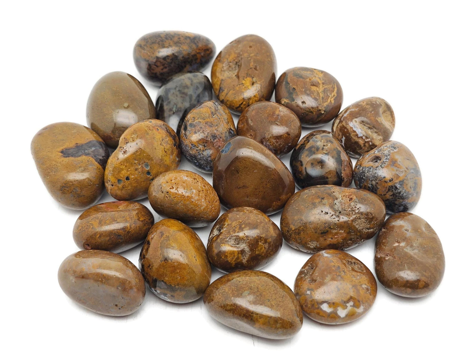 Calligraphy Jasper Tumbled Stone - TU1338