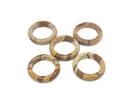 Picture Jasper crystal ring from GemstoneGO featuring a polished natural stone set in a silver band.