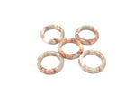 Red Network Jasper Crystal Ring featuring vibrant red vein jasper stone from GemstoneGO, showcasing a polished gemstone setting.