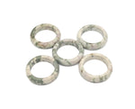 Peace Jade Crystal Ring by GemstoneGO featuring a polished jade crystal set in a sleek metal band.