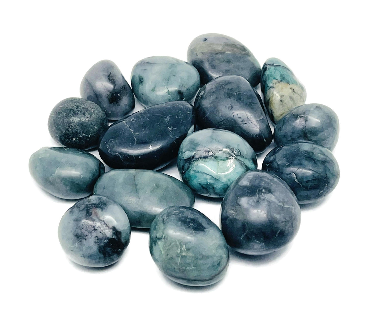 Émeraude roulée - Pierre précieuse Émeraude - Cristal du chakra du cœur - Émeraude naturelle - Vente en gros - TU1280