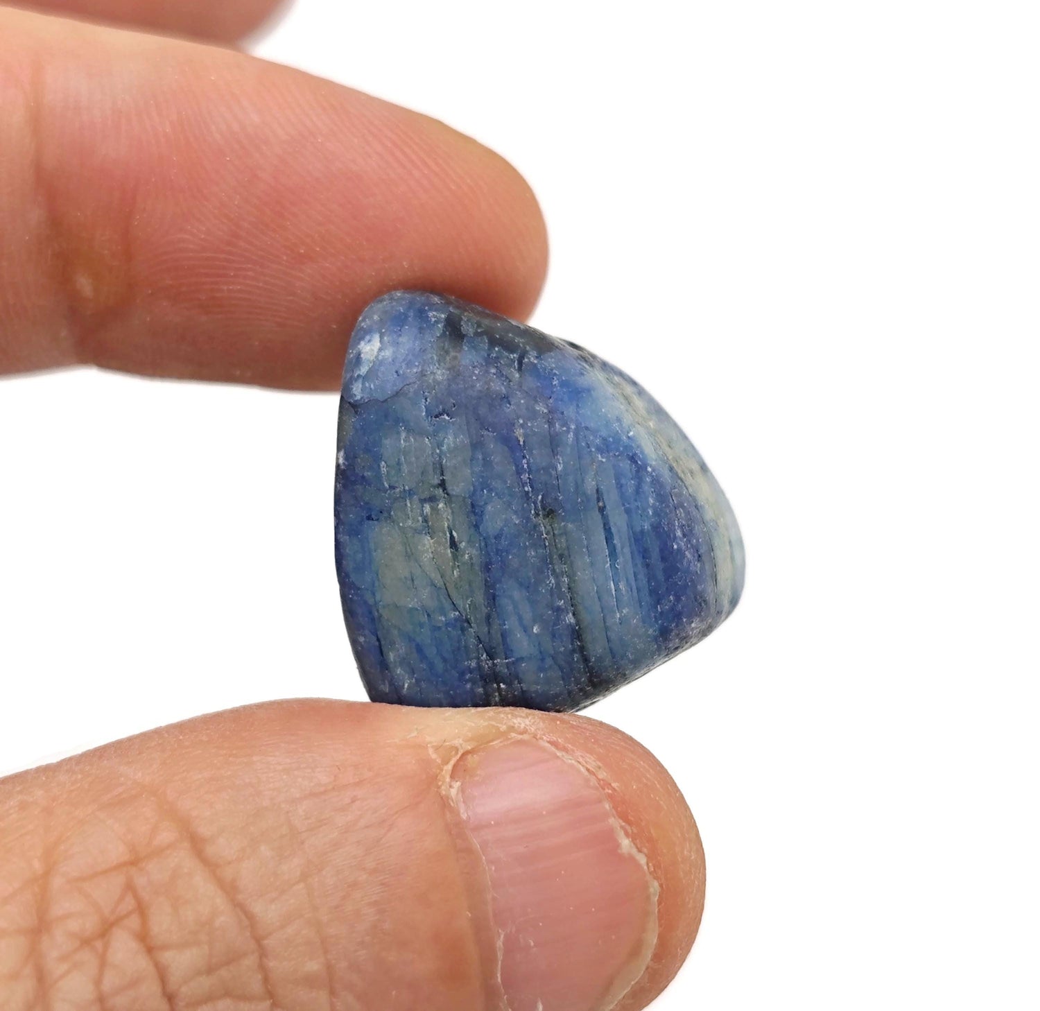 Pierre roulée de saphir - Saphir bleu - Cadeaux en cristal - Pierres - Minéraux - En vrac - TU1338